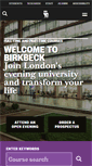 Mobile Screenshot of bbk.ac.uk