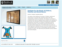 Tablet Screenshot of iscfsi.bbk.ac.uk
