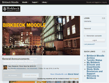 Tablet Screenshot of moodle.bbk.ac.uk