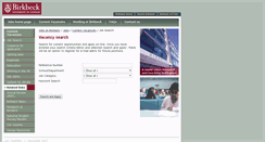 Desktop Screenshot of jobs.bbk.ac.uk