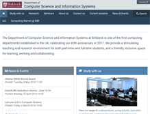Tablet Screenshot of dcs.bbk.ac.uk