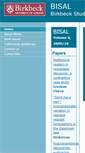 Mobile Screenshot of bisal.bbk.ac.uk